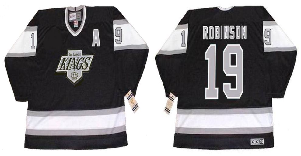 2019 Men Los Angeles Kings #19 Robinson Black CCM NHL jerseys